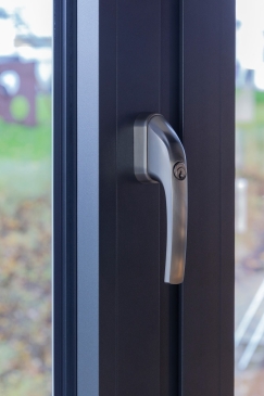 ABUS FG300 Edelstahl-Look abschliebarer Fenstergriff Gleichschlieend