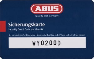 Abus Vorhangschloss 24WYIB/70 mit Sicherungskarte, inkl. 4 Schlssel