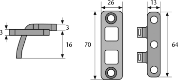 ABUS TAS102 Scharnierseitensicherung