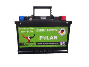 BullTron® LiFePO4 54Ah Starter Polar 12.8V Akku inkl. BMS mit 1000A Startstrom bei -20°C