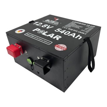 BullTron 540Ah LiFePO4 12.8V Polar Akku mit Smart Doppel-BMS, Bluetooth App, 5A aktiv Balancer und Heizung