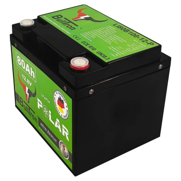 BullTron LiFePO4 80Ah Akku BMS & Bluetooth integriert LxBxH: 198 x 166 x 169 mm 0% MwSt