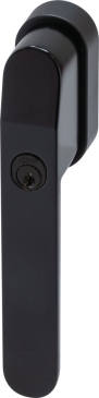 ABUS FG400 Schwarz BK abschliebarer Fenstergriff Gleichschlieend, 200Nm