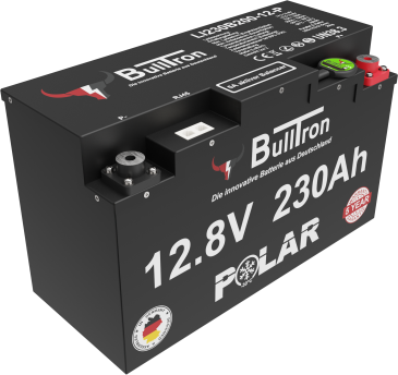 BullTron 230Ah Polar LiFePO4 12.8V Akku mit Smart BMS, Bluetooth App und Heizung