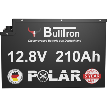 Bulltron 210Ah Polar LiFePO4 12.8V Akku mit Smart BMS, Bluetooth App und Heizung | 0% MwSt.