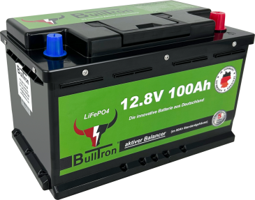 100Ah BullTron LiFePO4 12.8V Akku mit Smart BMS und Bluetooth App | 0% MwSt.