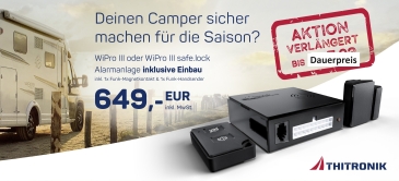 Einbau der Thitronik WiPro III Safe.Lock Alarmanlage in Ihr Wohnmobil, Fiat Ducato, Citroen Jumper, Peugeot Boxer, Ford Transit