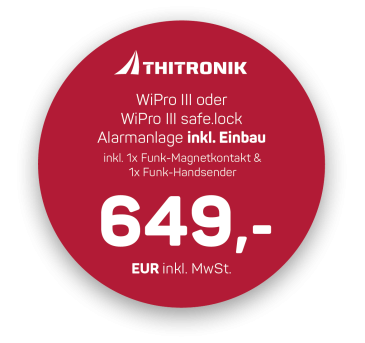 Einbau der Thitronik WiPro III Safe.Lock Alarmanlage in Ihr Wohnmobil, Fiat Ducato, Citroen Jumper, Peugeot Boxer, Ford Transit