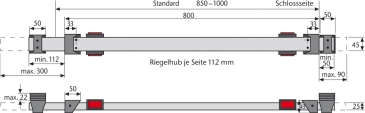 ABUS Panzerriegel PR1400 fr Kellertren, PR 1400