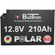 Bulltron 210Ah Polar LiFePO4 12.8V Akku mit Smart BMS, Bluetooth App und Heizung | 0% MwSt.