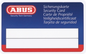 ABUS XP20S Halb-Schliezylinder mit Sicherungskarte