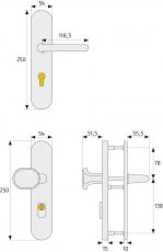 ABUS Stabiler Tür-Schutzbeschlag mit Zylinderschutz - rund